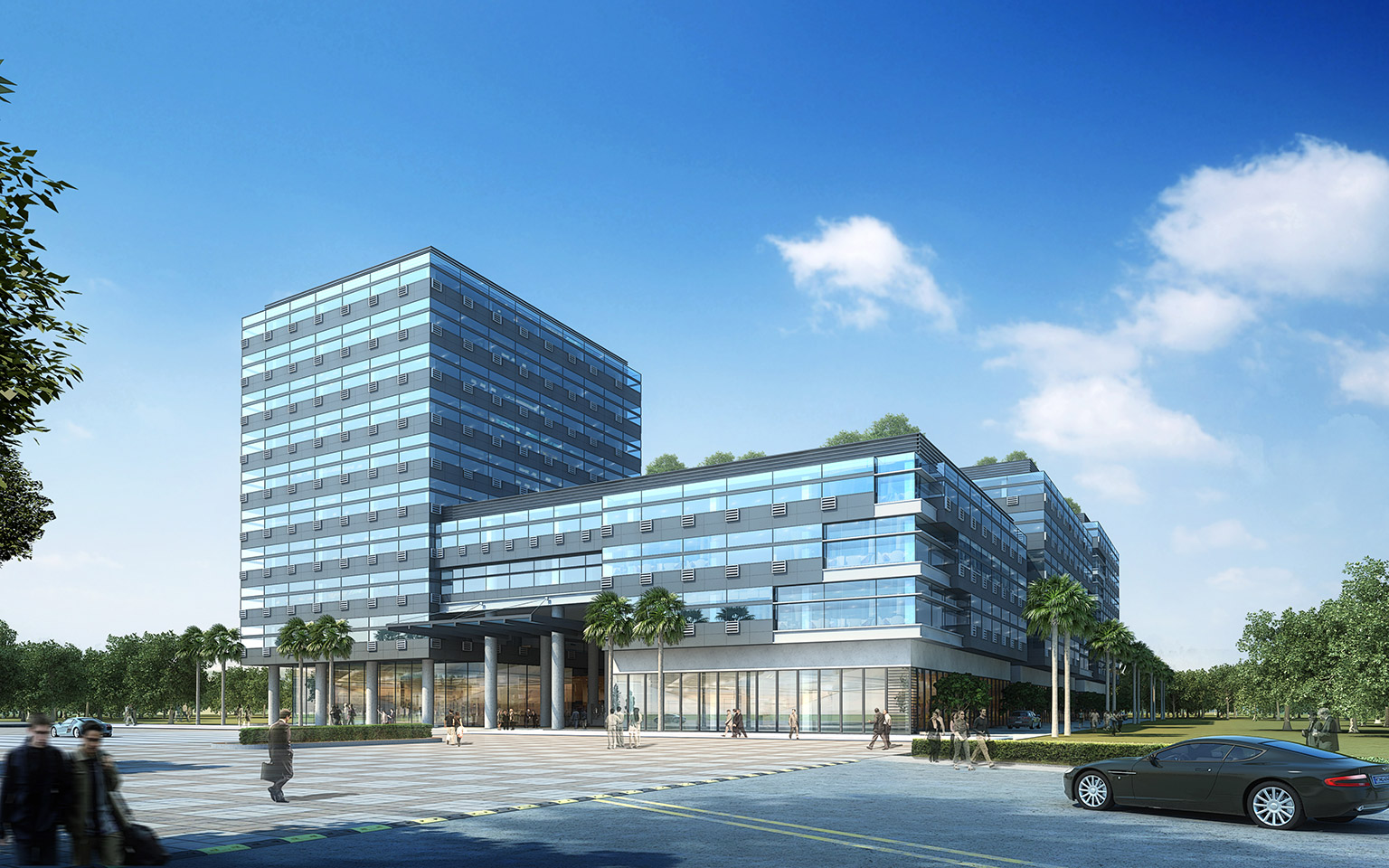 電子公司總部產業園規劃設計案例2