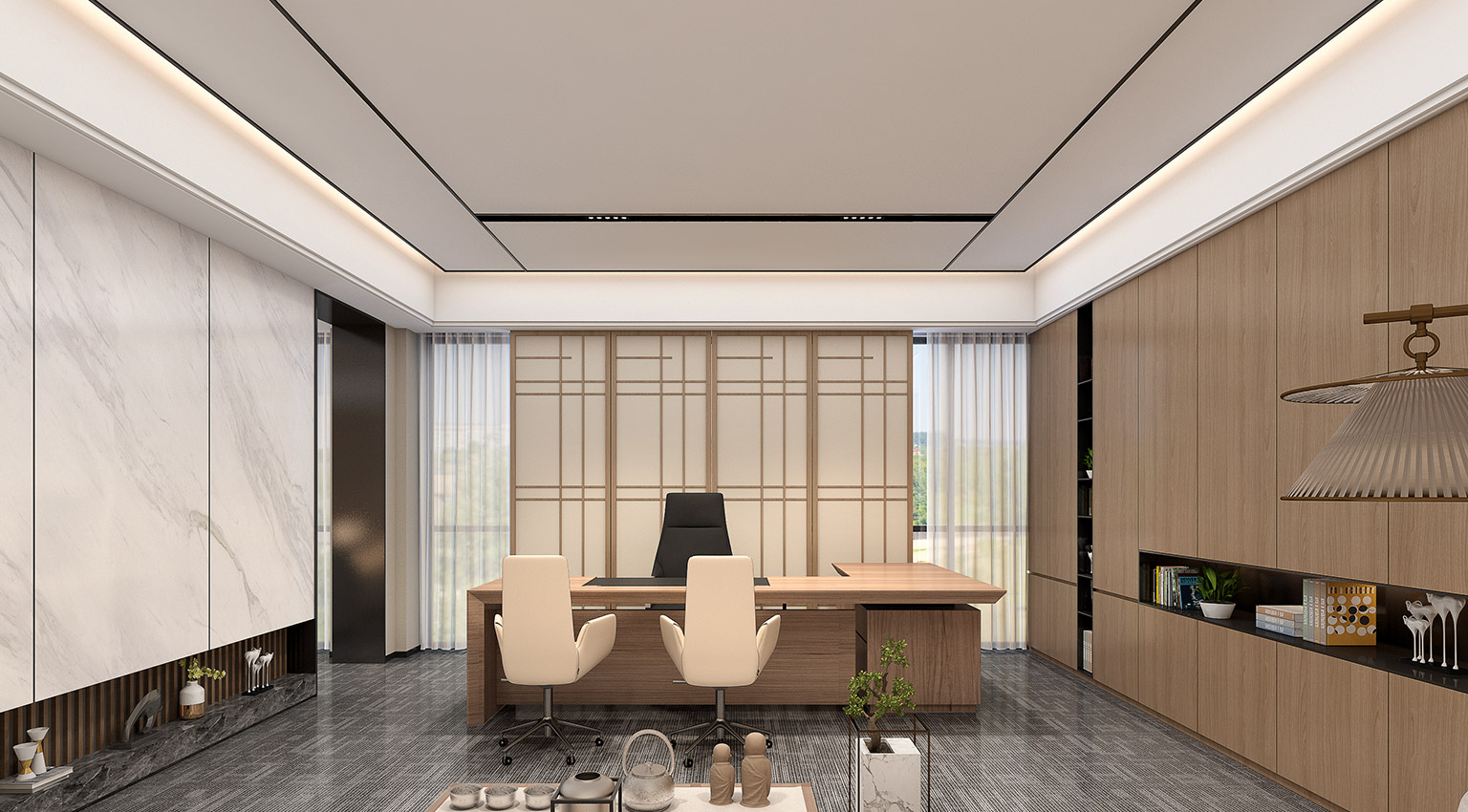 電子廠辦公樓裝修設計案例4