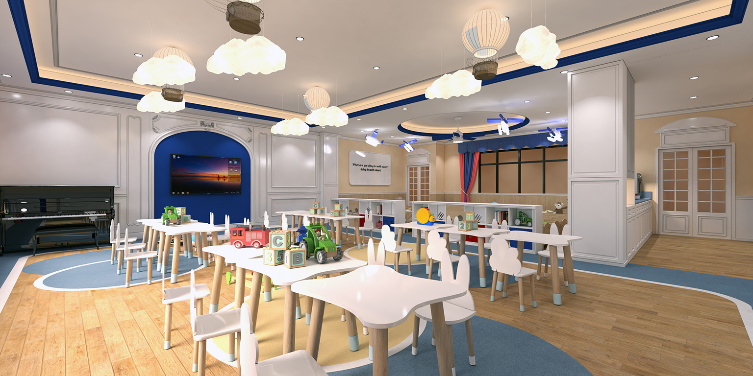 幼兒園室內裝修設計案例_課室